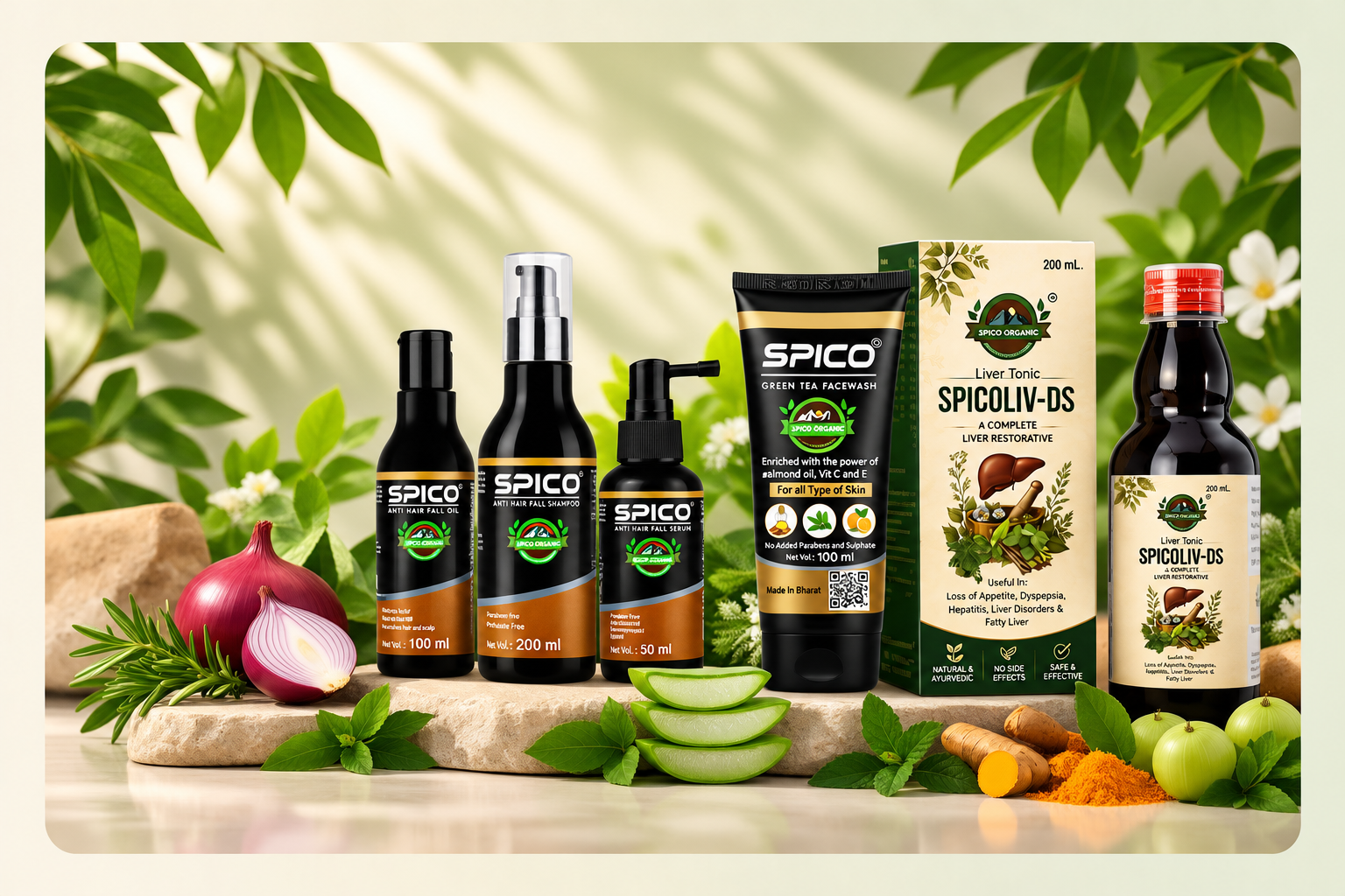 Spico Organic Hair Care, Skin Care and Wellness Products