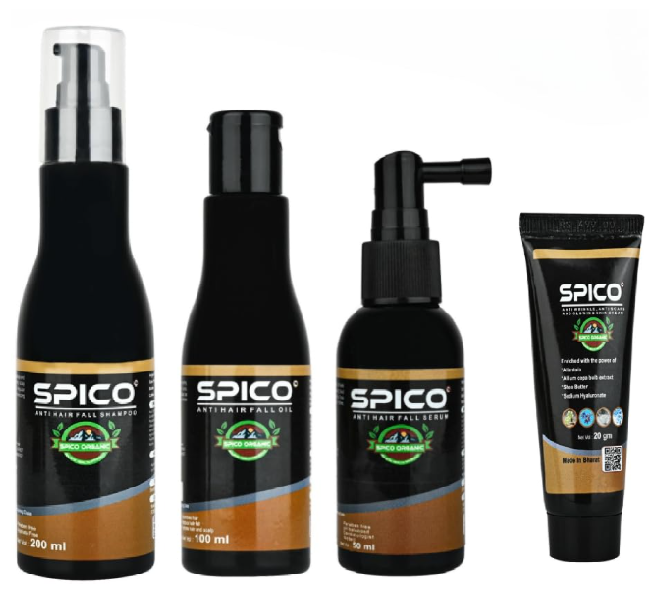 Spico Organic Anti Hair Fall Combo