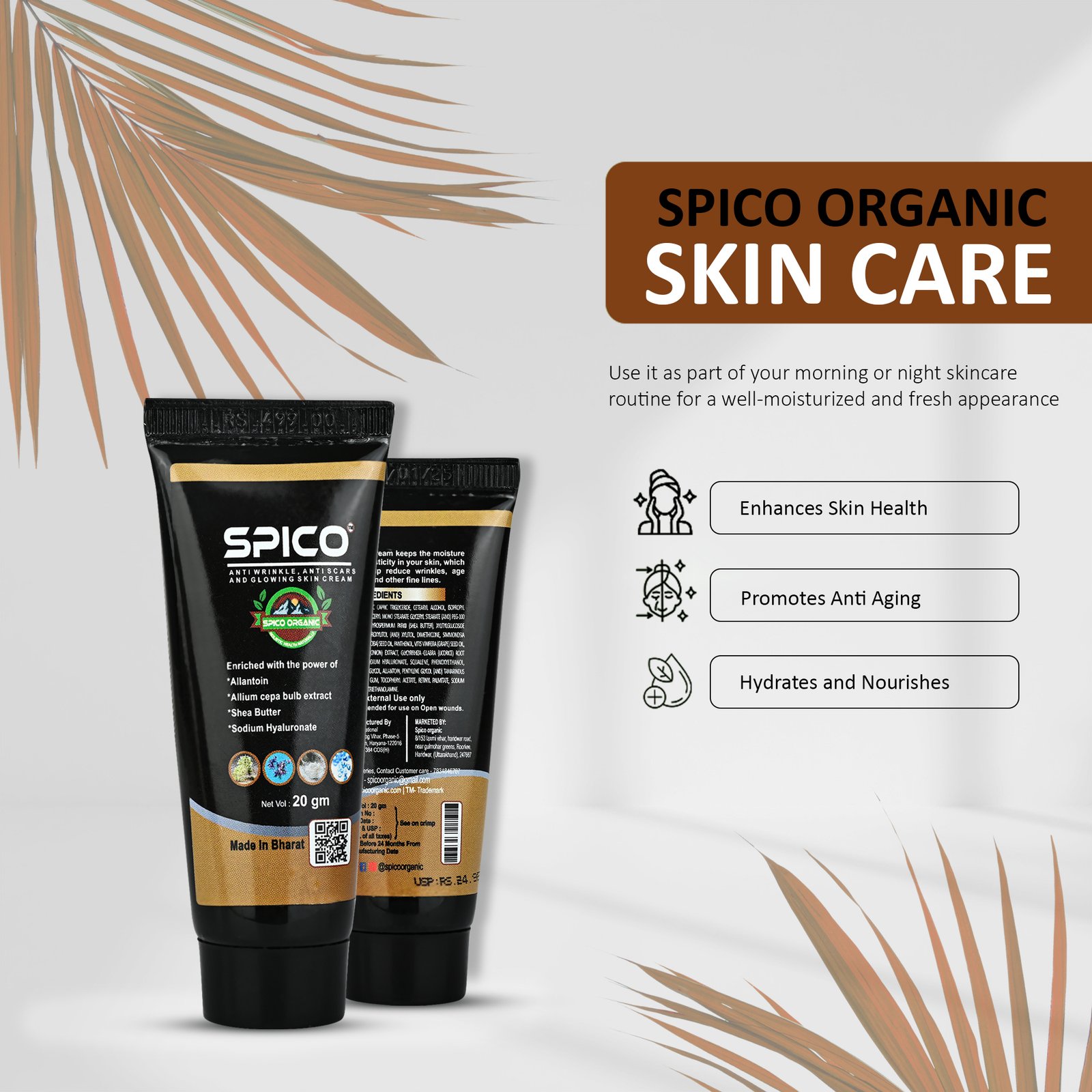 Spico Organic Anti Wrinkle Cream