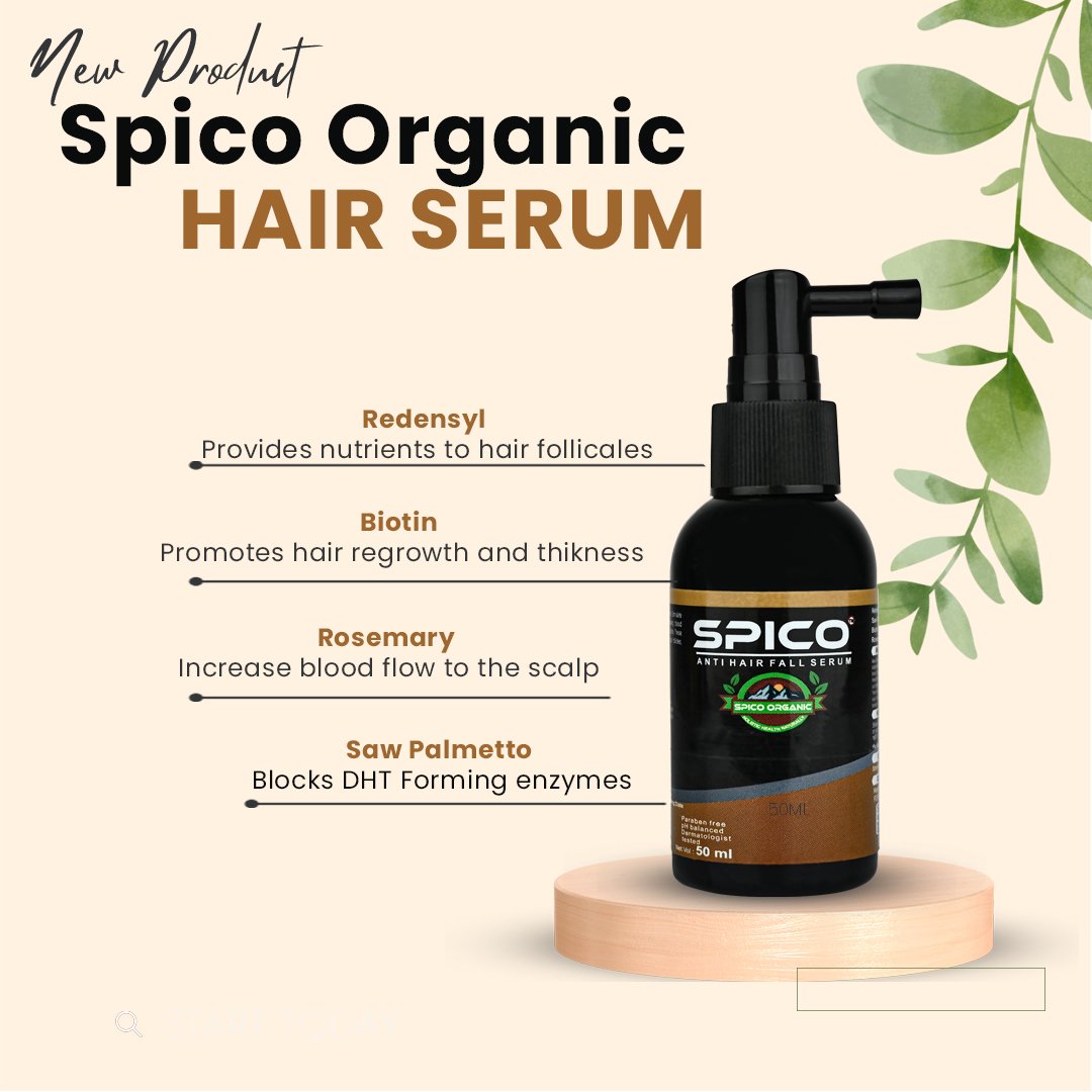 Spico Organic Anti Hair Fall Serum