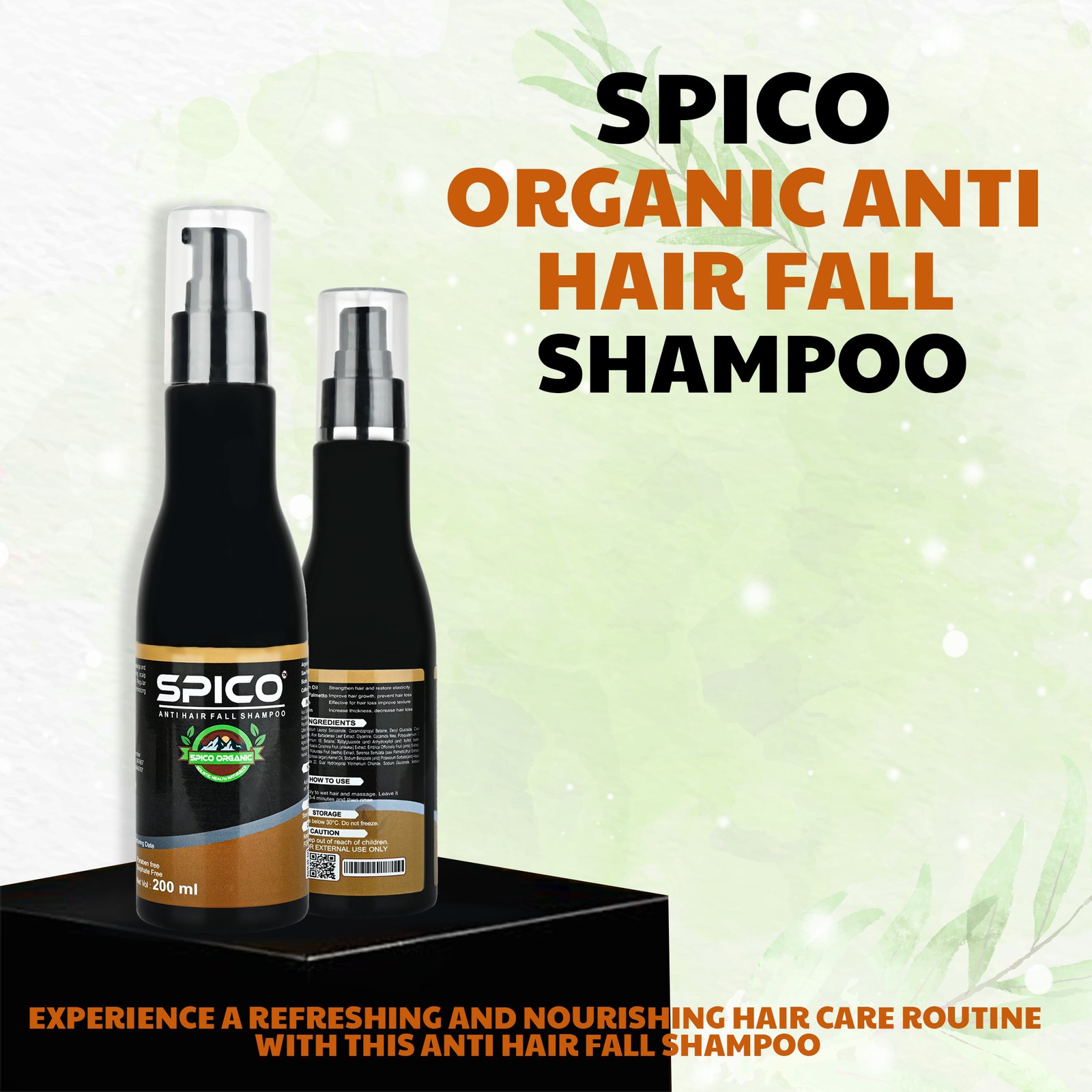 Spico Organic Anti Hair Fall Shampoo